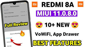 Redmi 8A MIUI 11.0.8.0 New Features Review | Redmi 8A MIUI 11.0.8.0 Features