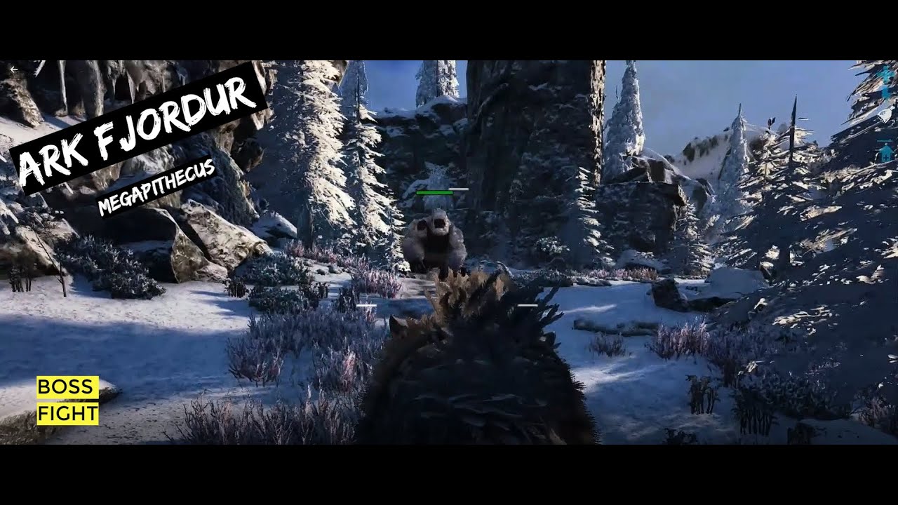 ARK FJORDUR | MEGAPITHECUS BOSS FIGHT - YouTube