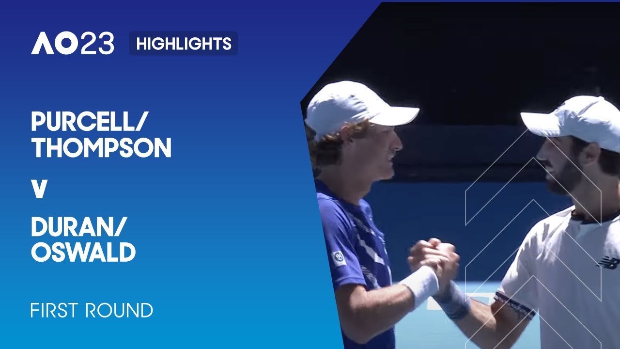 Purcell/Thompson v Duran/Oswald Highlights | Australian Open 2023 First Round