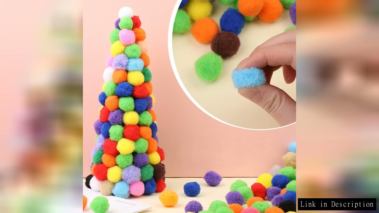 KRABALL 100pcs Mini Fluffy Soft Bubble Ball Handmade Children's Toy Wedding Christmas Decoration DIY