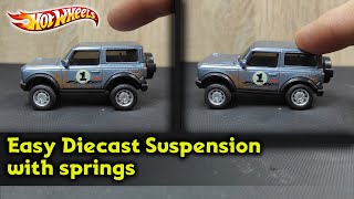 Another way to make suspension for stock diecast cars