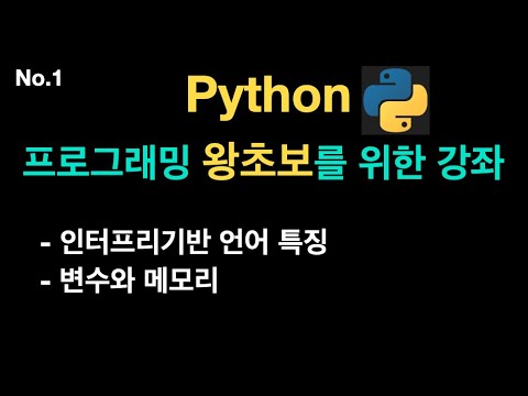 변수와 메모리, 인터프리터 언어 특징 (Python 왕초보 1편) {no.41}