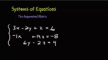 Systems of Equations - The Augmented Matrix