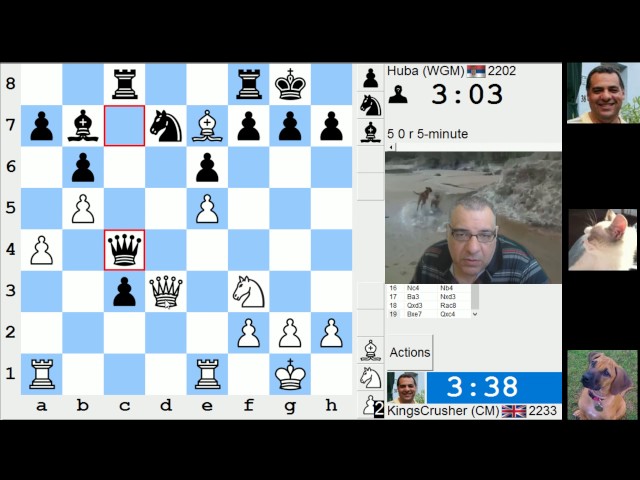 LIVE Blitz #3682 (Speed) Chess Game: White vs WGM Huba in Van't Kruijs opening class=