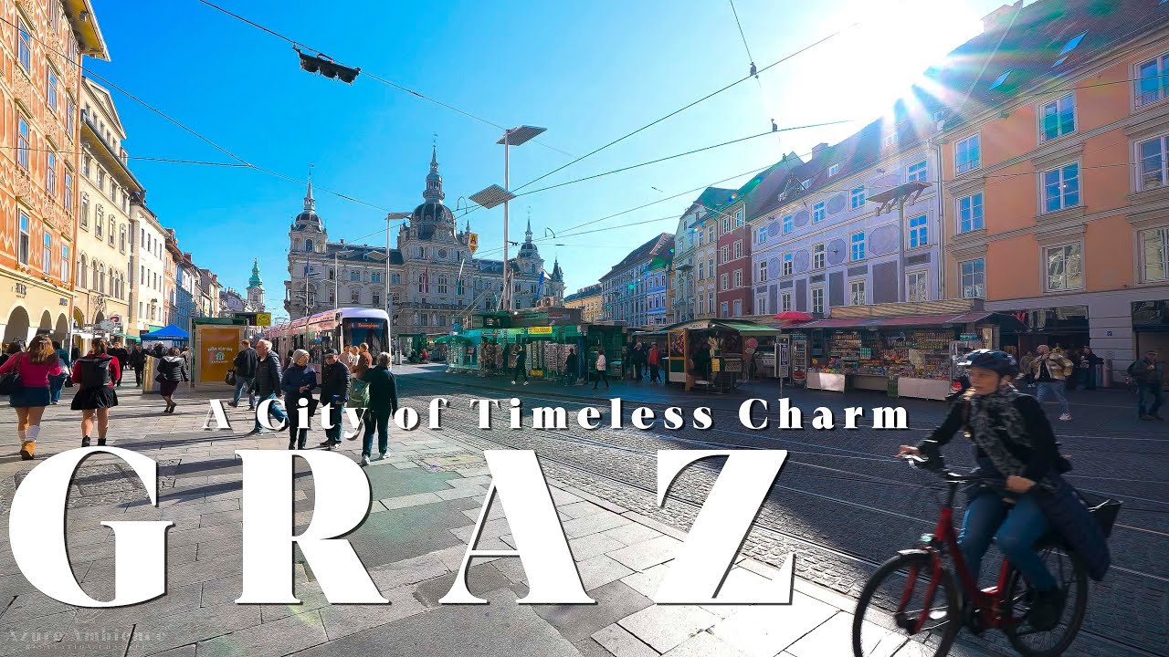 Graz, Austria 4K HDR Walk | Iconic Landmarks & Schlossberg Views ...
