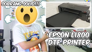 DTF PRINTER | EPSON L1800 UNBOXING AND TEST PRINTING | Karl Sabaot