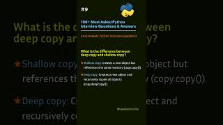 🎯 100+ most asked Python Interview Q&A||What is the difference between deep copy and shallow copy? Net Worth