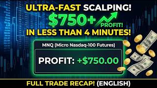 + $750 in Under 4 Minutes! 🚀 Live Futures Trading (MNQ)