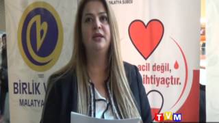MALATYA' KAN BAĞIŞ KAMPANYASI DÜZENLENDİ