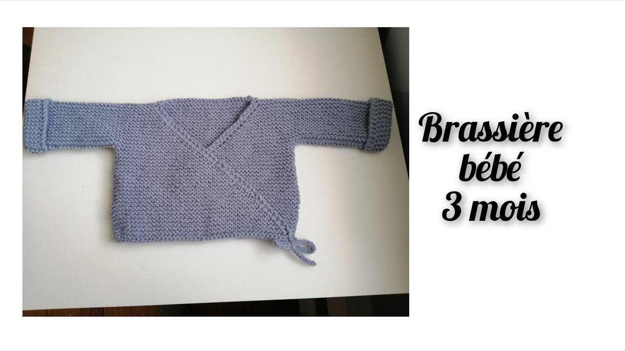 Tuto tricot : brassière bébé 3 mois 