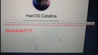 FIX your mac need a firmware update in order to install to this volume  APFS problem by CrocFIX