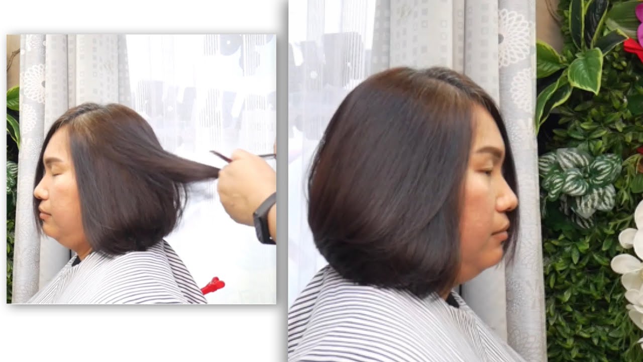 ทรงผมสั้น 2019 หน้ากลม  Update New  Bob haircut tutorial ตัดผมบ็อบ สำหรับสาวหน้ากลม