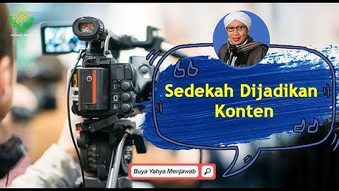 Sedekah Dijadikan Konten ❓❗ - Buya Yahya Menjawab