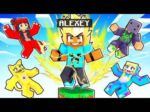 Sobrevivi em 1 BLOCO de DRAGON BALL no Minecraft