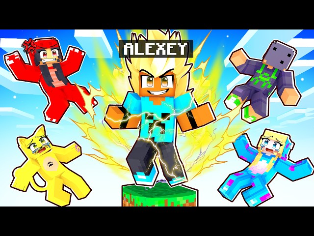 Sobrevivi em 1 BLOCO de DRAGON BALL no Minecraft