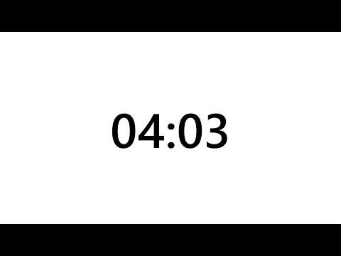 Timer for 4 minutes and 3 seconds