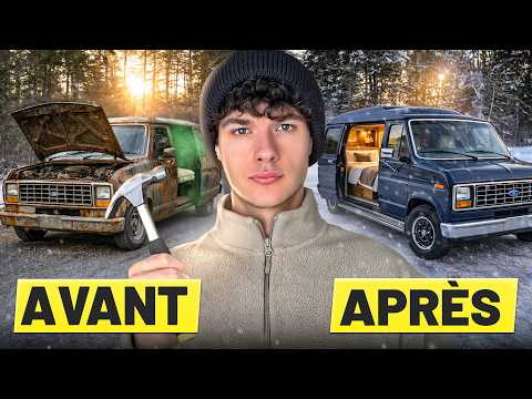 I transformed a 1987 van to survive the Quebec winter