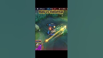 Ruby vs minsitthar #shorts #mobilelegends #ruby #mlbb #mlbbindonesia #shortsmlbb
