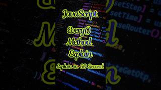Every Method in JavaScript | Check if All Numbers Are Positive #coding #javascript #tutorial #shorts