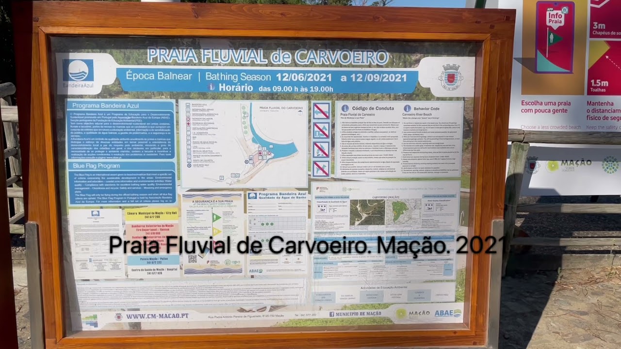 Praia Fluvial de Carvoeiro. Mação. 2021.