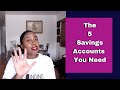 5 Savings Accounts You Need To Reach Your Goals