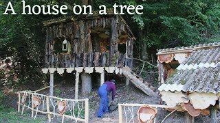 Doityourself tree house. Everything from beginning to end