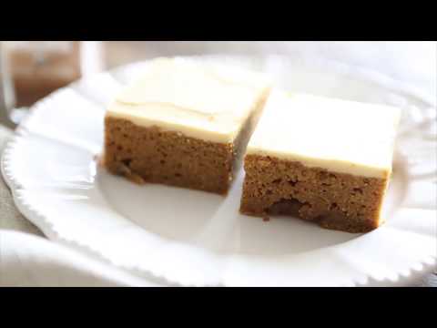 How to Make Pumpkin Bars with Maple Buttercream Frosting