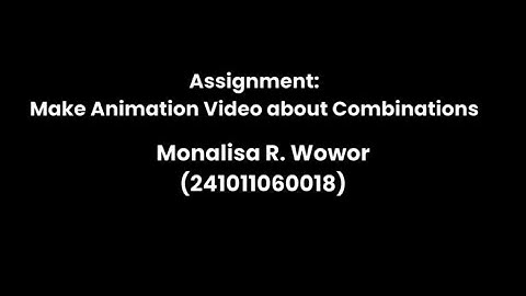 Make Animation Video about Combination | Discrete Math Assignment | Blender 3d