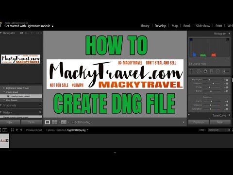 How to Create DNG Mobile Lightroom Presets