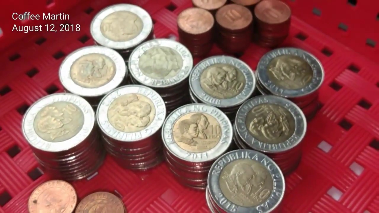 100 Pieces 10 Piso and 10 Sentimo Coins - YouTube