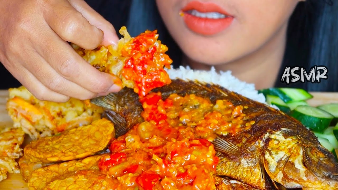 ASMR IKAN GORENG ||ASMR FOOD EATING MUKBANG ||MUKBANG INDONESIA #ASMR #asmrsounds #asmrvideo