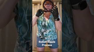 Tying and dyeing a Rolled Ripple shirt Profile