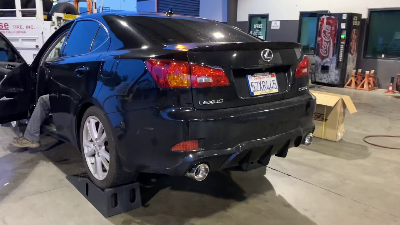2007 Lexus is250 with invidia midpipe/tsudo axle back exhaust YouTube