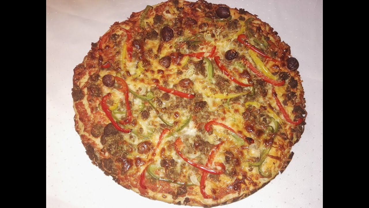 Recette Pizza A La Viande Hachee Facile Youtube