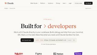 Claude Code - AI coding agent for terminal & IDE | Claude · Claude.com · 2026