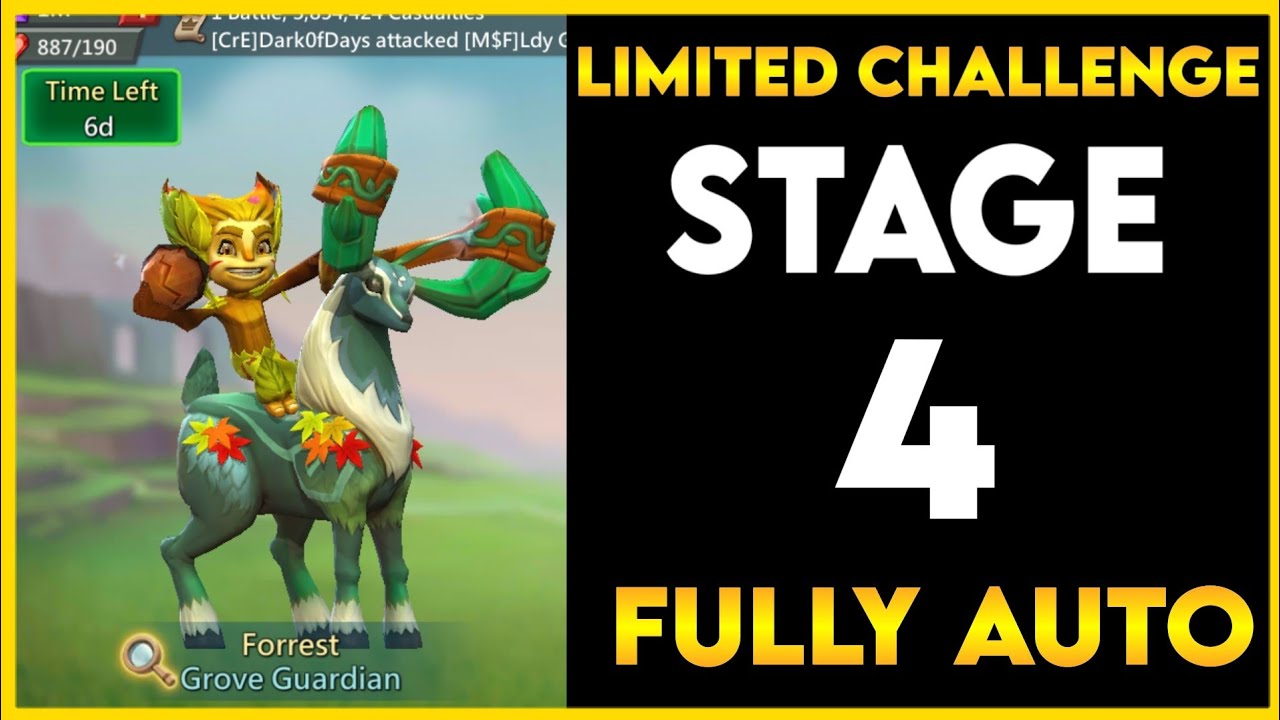 Limited Challenge Grove Danger | Grove Guardian Stage 4 Full Auto | Lords mobile