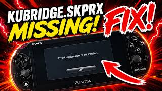 PS Vita kubridge.skprx Missing FIX! Bully &amp; Ports Working Again