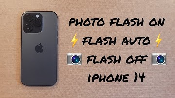 Photo/ Video Flash On/Off iPhone 14/ Pro/ Max