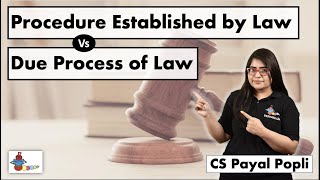 How PROCEDURE ESTABLISHED BY LAW different from DUE PROCESS OF LAW?