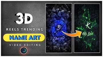 3D Name Art Status Video Editing In Alight motion | Instagram Reels Trending Name Art Video Editing