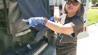 Vlog 44 Tired of bugs in your Van? Van Essentials rear door bug screen install.