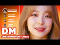 fromis_9 - DM (Line Distribution + Lyrics Karaoke) PATREON REQUESTED