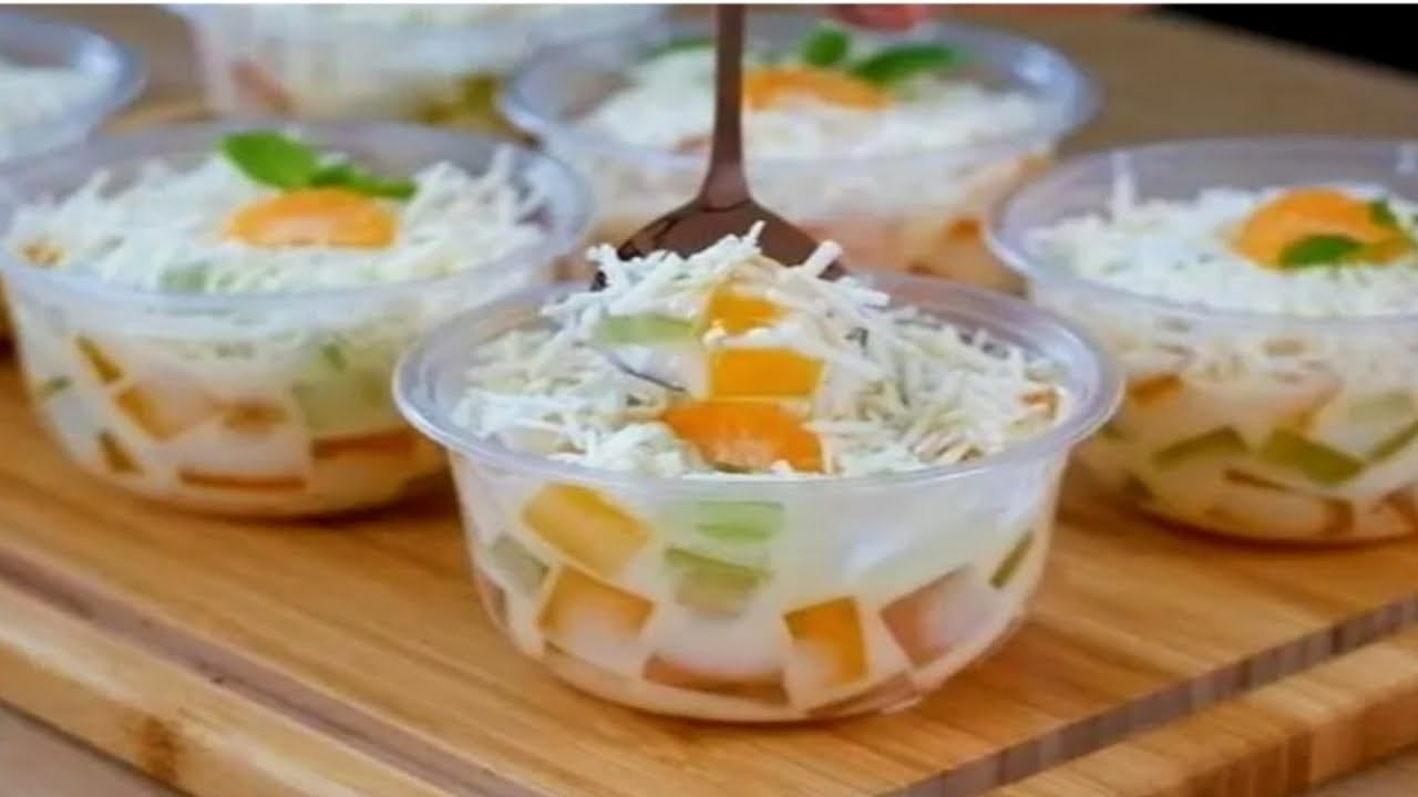 Salad jelly 2000an untuk jualan di jamin laris manis || auto di serbu anak anak