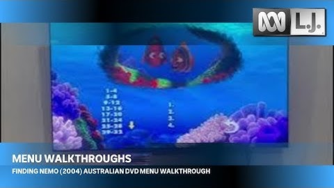 Finding Nemo (2004) Australian DVD Menu Walkthrough