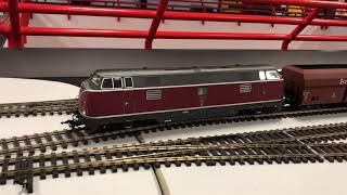Spur 0 MBW V200 116 mit Erzzug bei einem Fahrtreffen