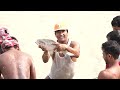 A Fish catching by Net Scene