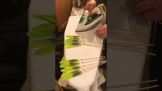 HOW TO IRON FEATHERS TO MAKE A PEYOTE FAN