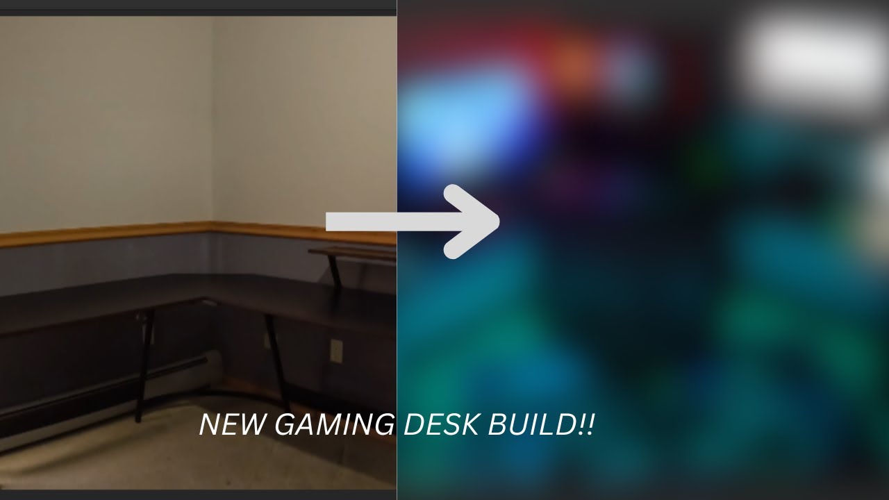 Gaming Desk Build!!! - YouTube