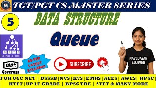 Data Structure || 5 : Queue Data Structure 🔥 Uses, Applications & Exam -Focused Guide || TGT PGT CS