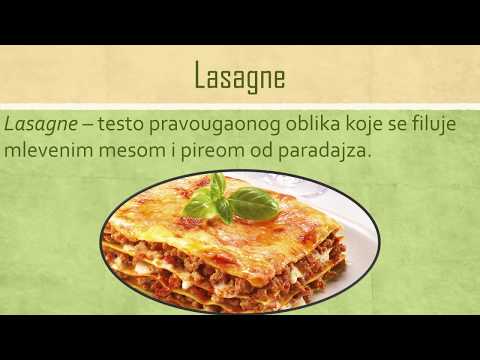 Video: Vrste Italijanske Tjestenine